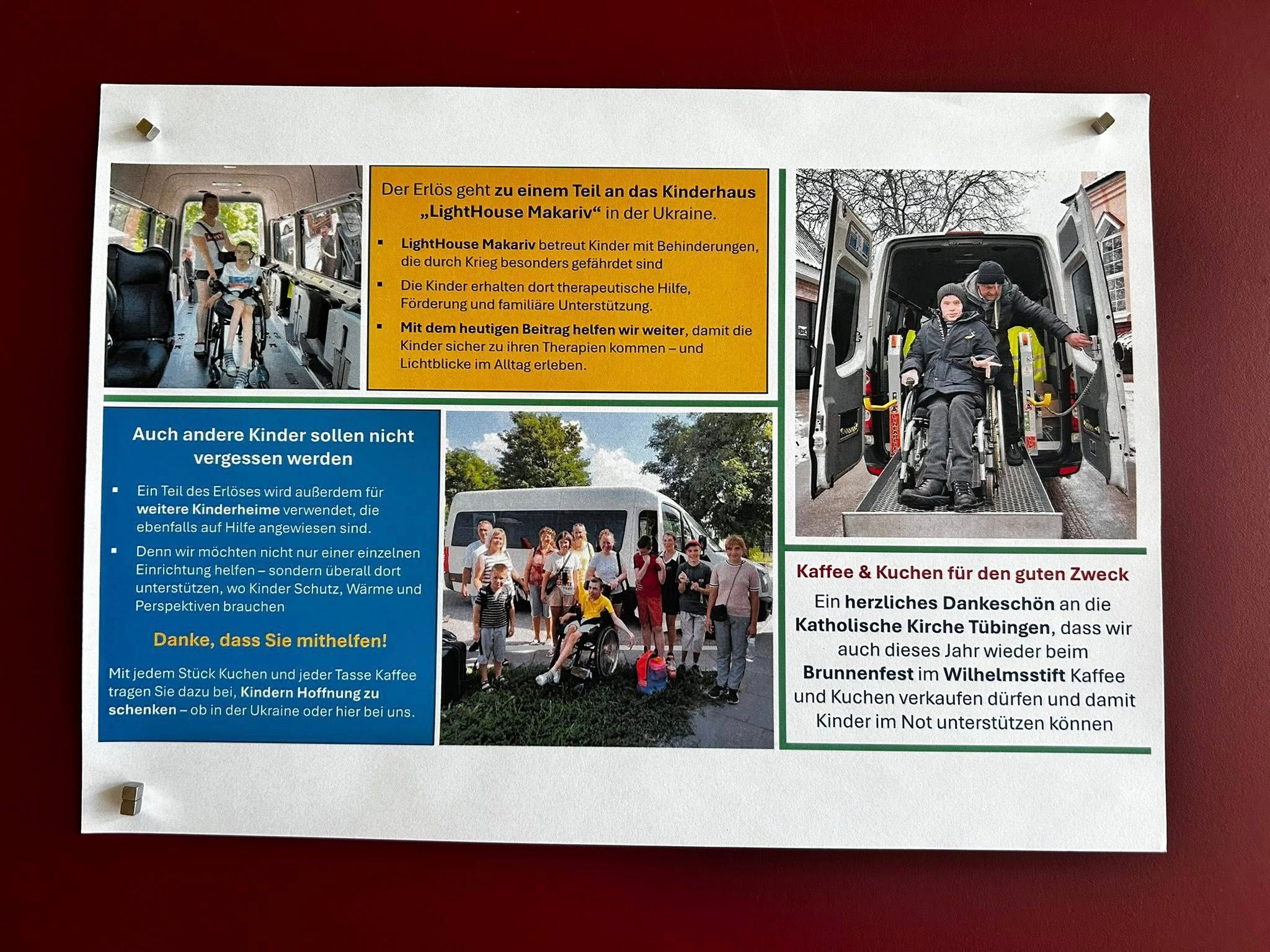 Solidaritätsaktion beim Brunnenfest für die Ukraine 2